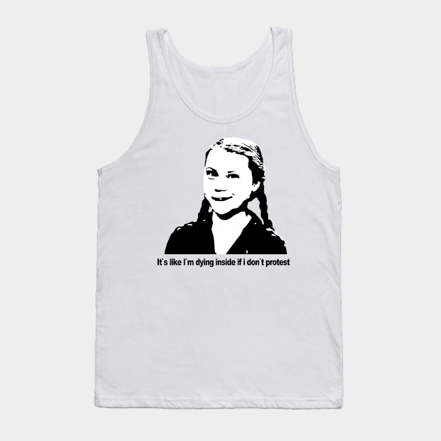 Greta's protest Tank Top by Nazar